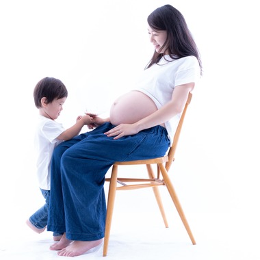 あさぎフォト　喜多紀子が撮影した「「マタニティ撮影、もうすぐ僕もお兄ちゃん」」の写真