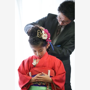 眞田 厚司が出張撮影した「七五三」の家族写真