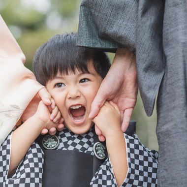 あかすたが出張撮影した「七五三」の家族写真