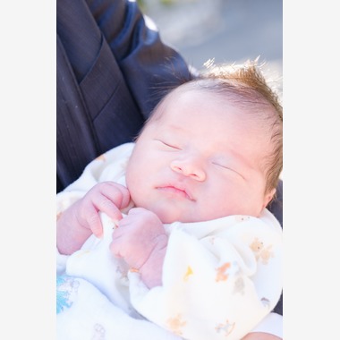 高夏写真店が出張撮影した「お宮参りの撮影」の家族写真