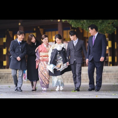 PHOTO 104が出張撮影した「お宮参り」の家族写真