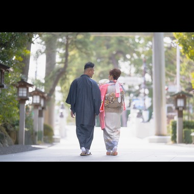 PHOTO 104が出張撮影した「お宮参り」の家族写真