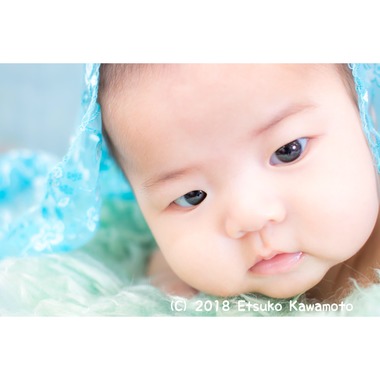 かわもとえつこが撮影した「ニューボーンフォト」の写真