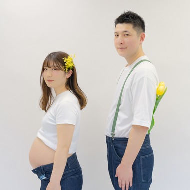松嵜直斗が出張撮影した「ハイカラマタニティフォト」の家族写真