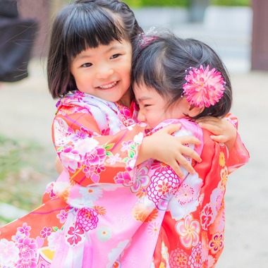 出張撮影サービス「ミライフォト」が撮影した「仲良し家族ペアで七五三撮影」の写真