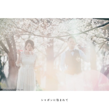 遥南　碧が撮影した「前撮り」のウェディングフォト