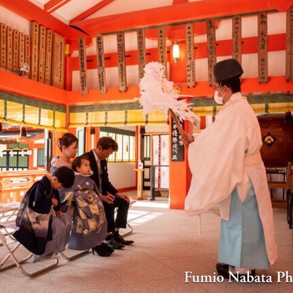 名畑文巨写真事務所が出張撮影したTemma Tenjin Hanjo Tei, 虹彩, 祖父母が写った家族写真(キッズ,ベビーフォト)の写真