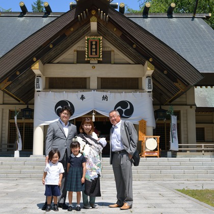 須貝フォトサービスが撮影したお宮参りの写真