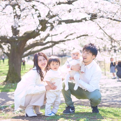Earth Creative Productsが出張撮影した「ファミリー」の家族写真