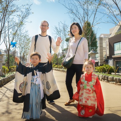 Aya Petite Photographyが出張撮影した「七五三出張撮影」の家族写真