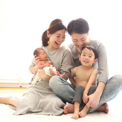 出張撮影HUG TIMEが撮影したスタジオ撮影の写真