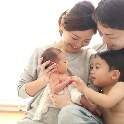 出張撮影HUG TIMEが撮影したスタジオ撮影の写真