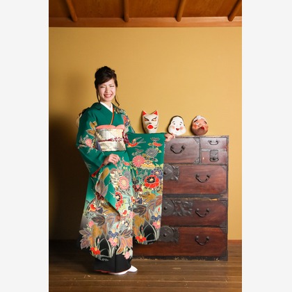 スマイルハンターが出張撮影した家族写真(キッズ,ベビーフォト)などが写った「成人式フォト」の家族写真