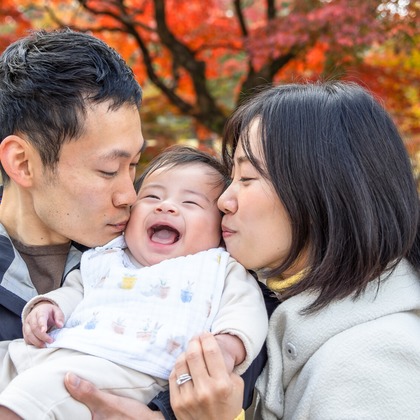 中村雅樹が出張撮影したジェスチャー, 記念写真, お宮参りが写ったお宮参りの写真