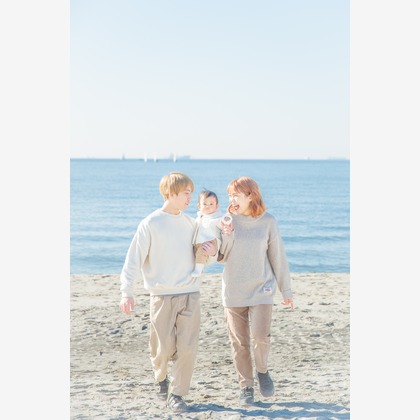 今泉秀樹が出張撮影した「稲毛海岸」の家族写真