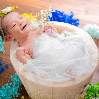 写楽堂が撮影したニューボーンフォトの写真