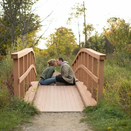 Photo of Engagement Portfolio taken by Jen Linfield Photography