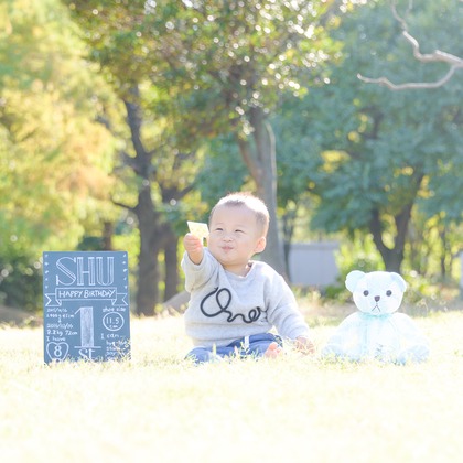 ライトハウスフォトが出張撮影した5歳, 家族写真, 七五三衣装が写った結婚式撮影の写真