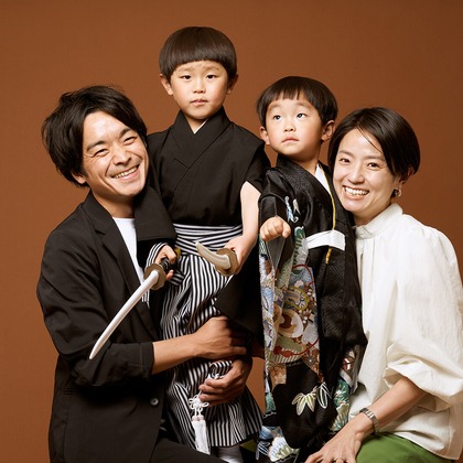 森田寫眞館が出張撮影した「ファミリー」の家族写真