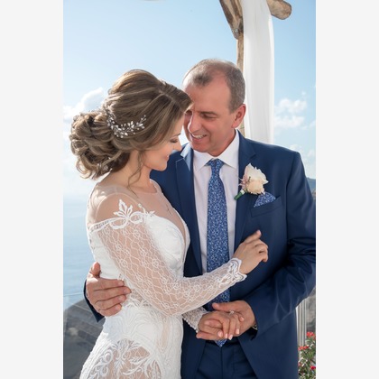 Photo of Santorini Wedding Ceremony taken by Olga Chalkiadaki