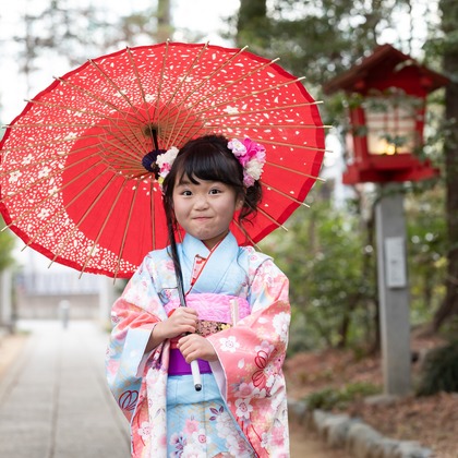 出張撮影くろさわが出張撮影した幸福, 写真, 通行人が写った七五三フォトの写真