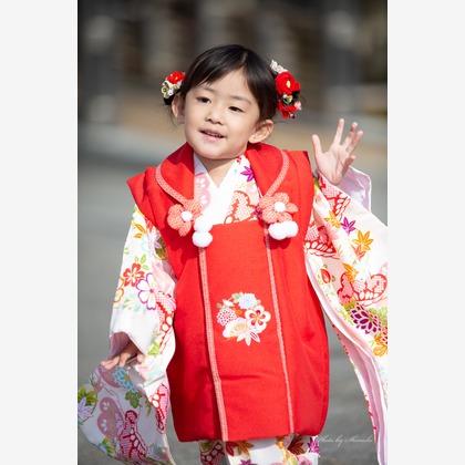 浅野真一が出張撮影した自然の中の人々, 植物, レジャーが写った七五三フォトの写真