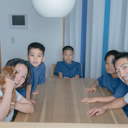 玉城　肇が出張撮影した家族写真(キッズ,ベビーフォト)などが写った「＃」の家族写真