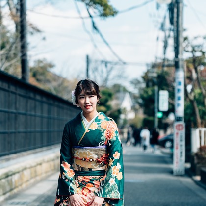 遥南　碧が出張撮影した振袖, 成人式, 人間の髪の色が写った店舗/オフィス/サロン撮影の写真