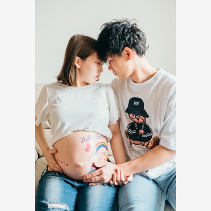 Photo Design CRIEが出張撮影した「マタニティ・ニューボーン」の家族写真