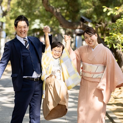 出張撮影くろさわが出張撮影した幸福, 写真, 通行人が写った七五三フォトの写真