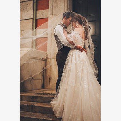 Photo of wedding photo western clothing taken by Eve