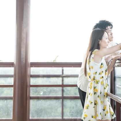 吉田　亘が撮影した旅行先の記念撮影の写真