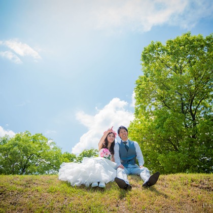 U-CONCENT (香川裕貴)が撮影した「ドレスロケーション前撮り宝ヶ池・賀茂社賀茂川」の写真