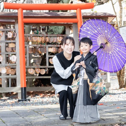 出張撮影くろさわが出張撮影した幸福, 写真, 通行人が写った七五三フォトの写真