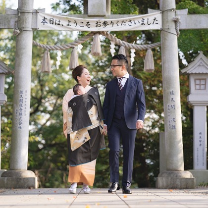 PHOTO 104が出張撮影した「お宮参り」の家族写真