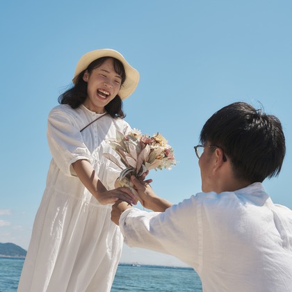吉本悠哉が撮影した「ウェディング前撮り」の写真