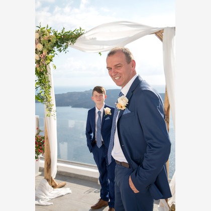 Photo of Santorini Wedding Ceremony taken by Olga Chalkiadaki