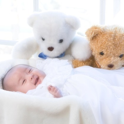 スタジオ耕平が出張撮影した「ベビ―フォト」の家族写真