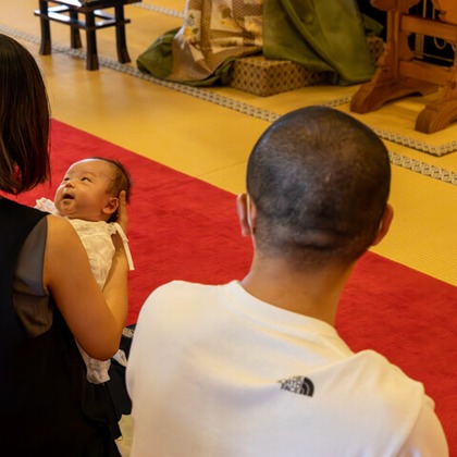 内海　利彦が撮影した家族写真の出張撮影/お宮参りの写真