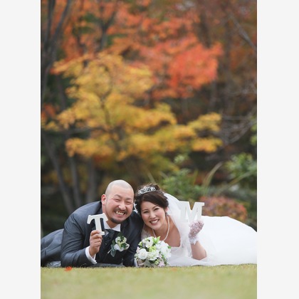 Photo of Dressing in kimono and previous taking by Western style of dress taken by KIKIウェディング