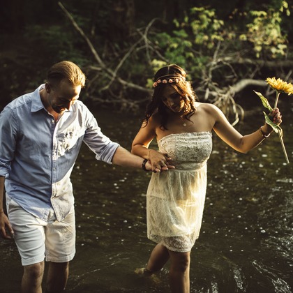 Photo of Engagement Portfolio taken by Jen Linfield Photography