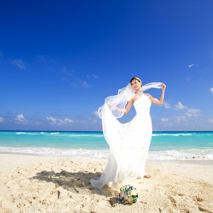 Wedding, Bridal Photos taken by Cancun Caribbean Weddings 