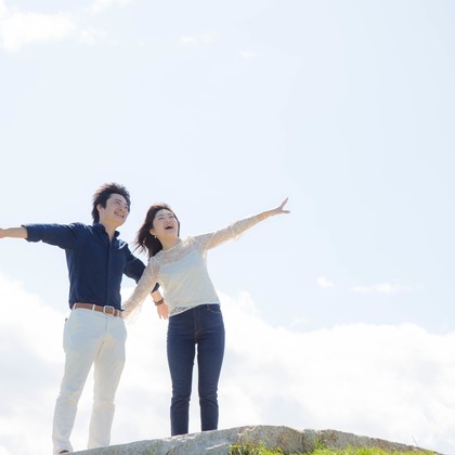Happy with Photosが出張撮影した「アニバーサリーフォト(結婚記念日)＠札幌市・モエレ沼公園」の家族写真