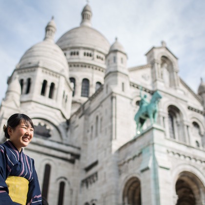 Petite Nao Photographyが撮影した「浴衣姿でパリをお散歩。モンマルトルの丘＆パレロワイヤル」の写真