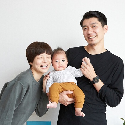 岩瀬泰治が撮影した家族写真の出張撮影の写真