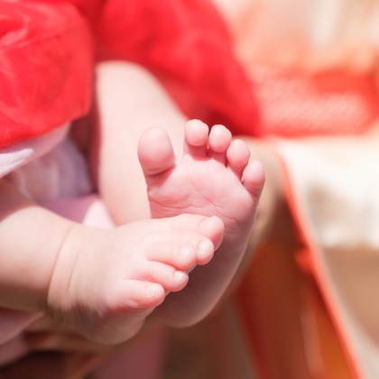 高夏写真店が出張撮影した「お宮参りの撮影」の家族写真