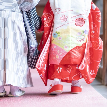 根兵一生が出張撮影した「七五三、ロケーション撮影」の家族写真