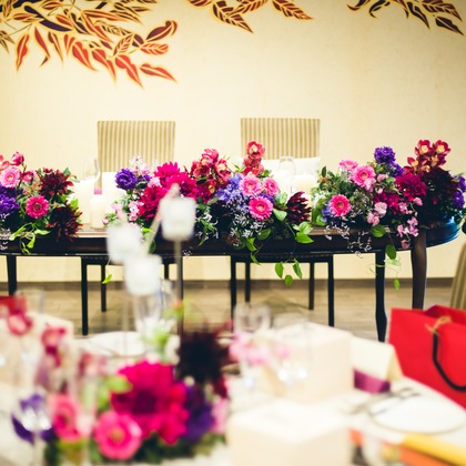 刈谷彰仁が撮影した「披露宴会場装花」の写真