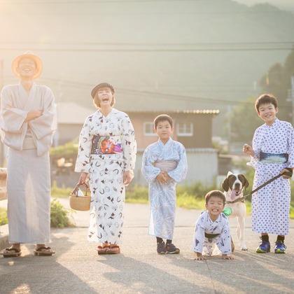 酒井大輔が出張撮影した家族写真, 植物, 七五三が写った家族写真の出張撮影/七五三フォトの写真