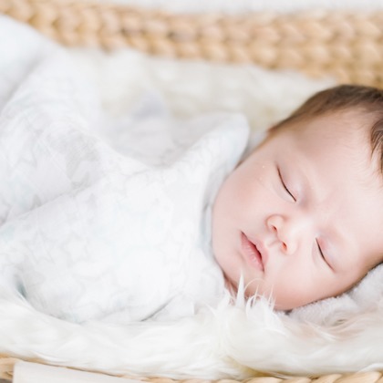 アトリエ　エピカ/清水　一哉が出張撮影したカレンダー, 就寝時間, ニューボーンフォト(新生児写真)などが写った「ニューボーンフォト」の家族写真